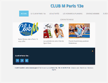 Tablet Screenshot of monclub-m.fr